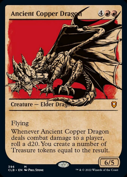 Ancient Copper Dragon (Showcase) [Commander Legends: Battle for Baldur's Gate] [Foil]