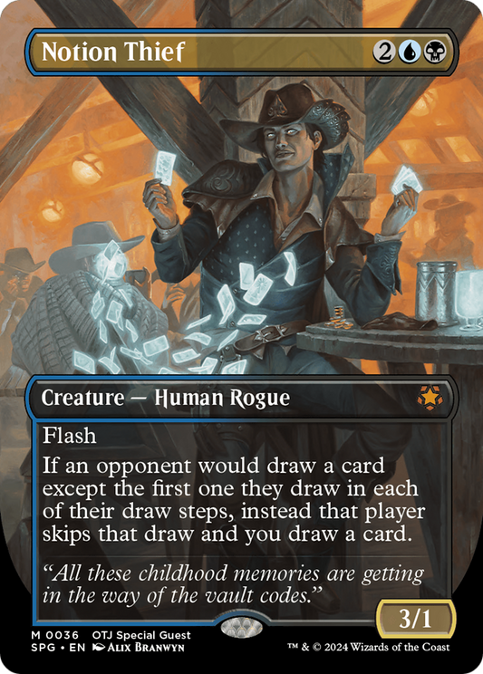 Notion Thief (Borderless) [Outlaws of Thunder Junction Special Guests] [Foil]