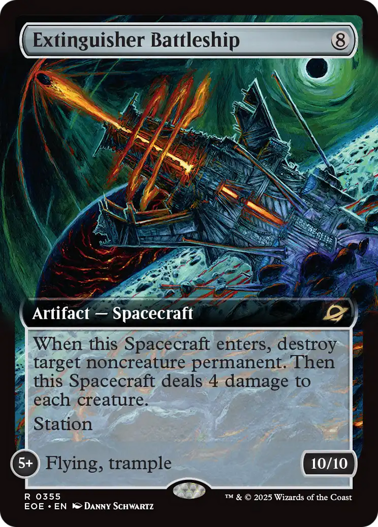 Extinguisher Battleship (Extended Art) [Edge of Eternities] [Foil]