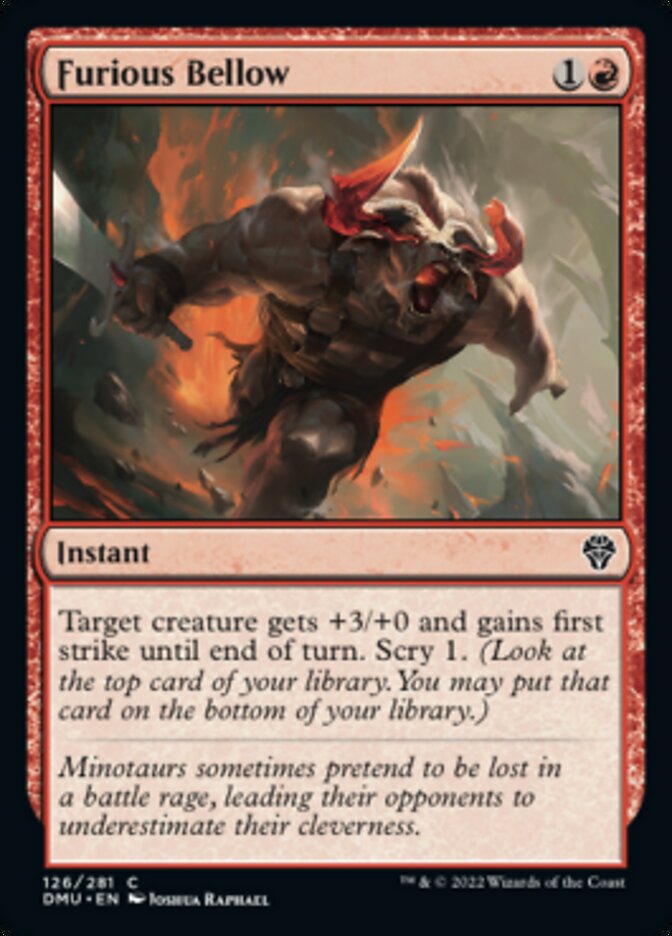 Furious Bellow [Dominaria United] [Foil]