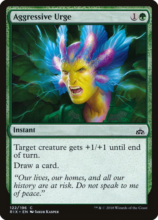 Aggressive Urge [Rivals of Ixalan] [Foil]