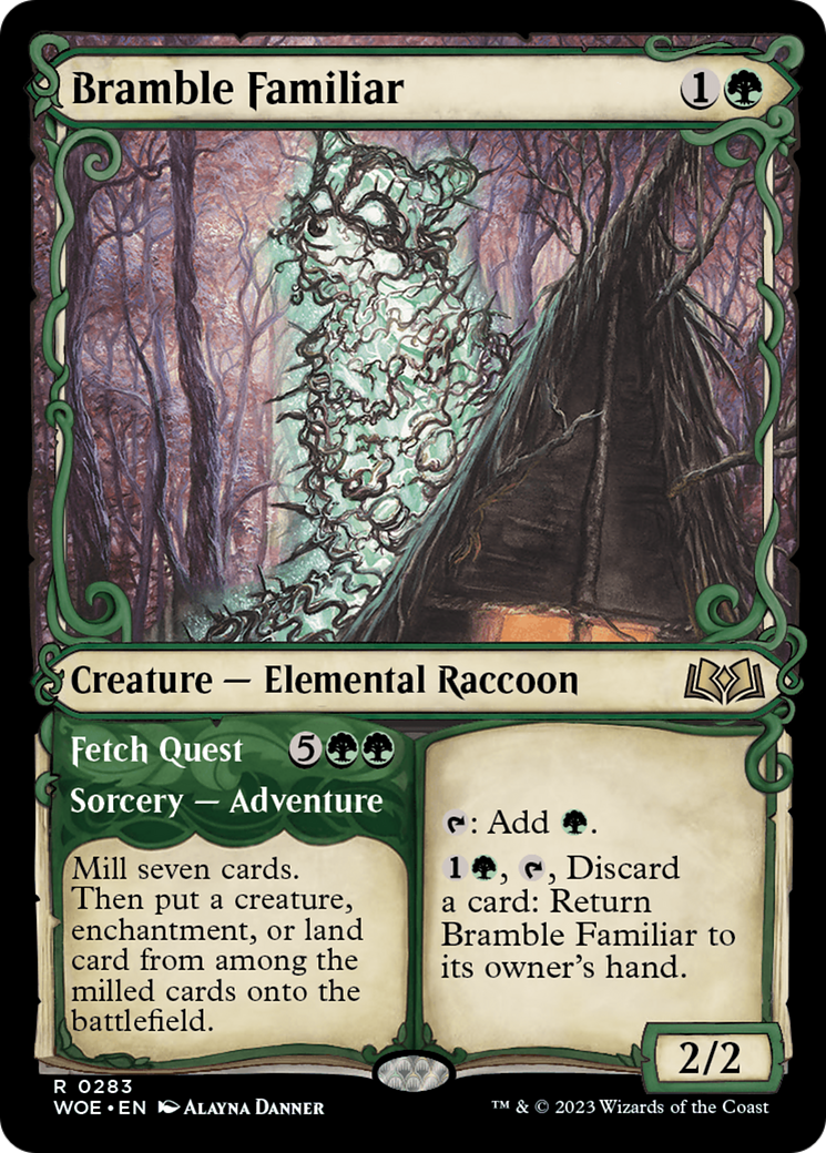 Bramble Familiar // Fetch Quest (Showcase) [Wilds of Eldraine] [Foil]