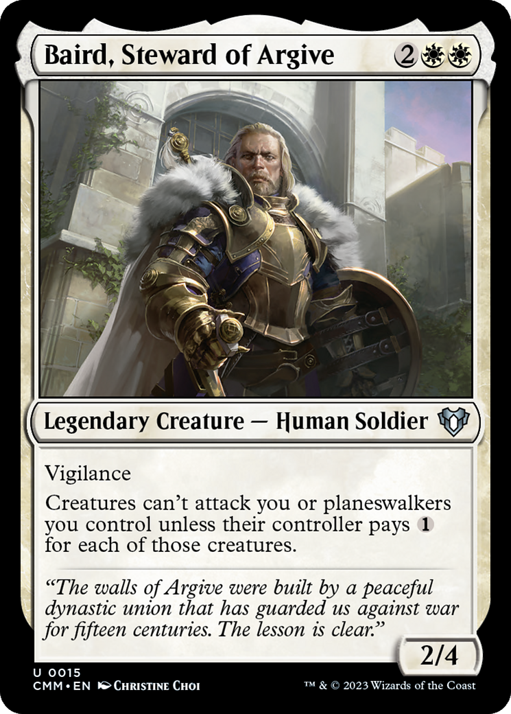 Baird, Steward of Argive [Commander Masters] [Foil]