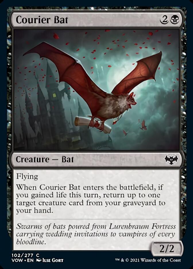 Courier Bat [Innistrad: Crimson Vow] [Foil]