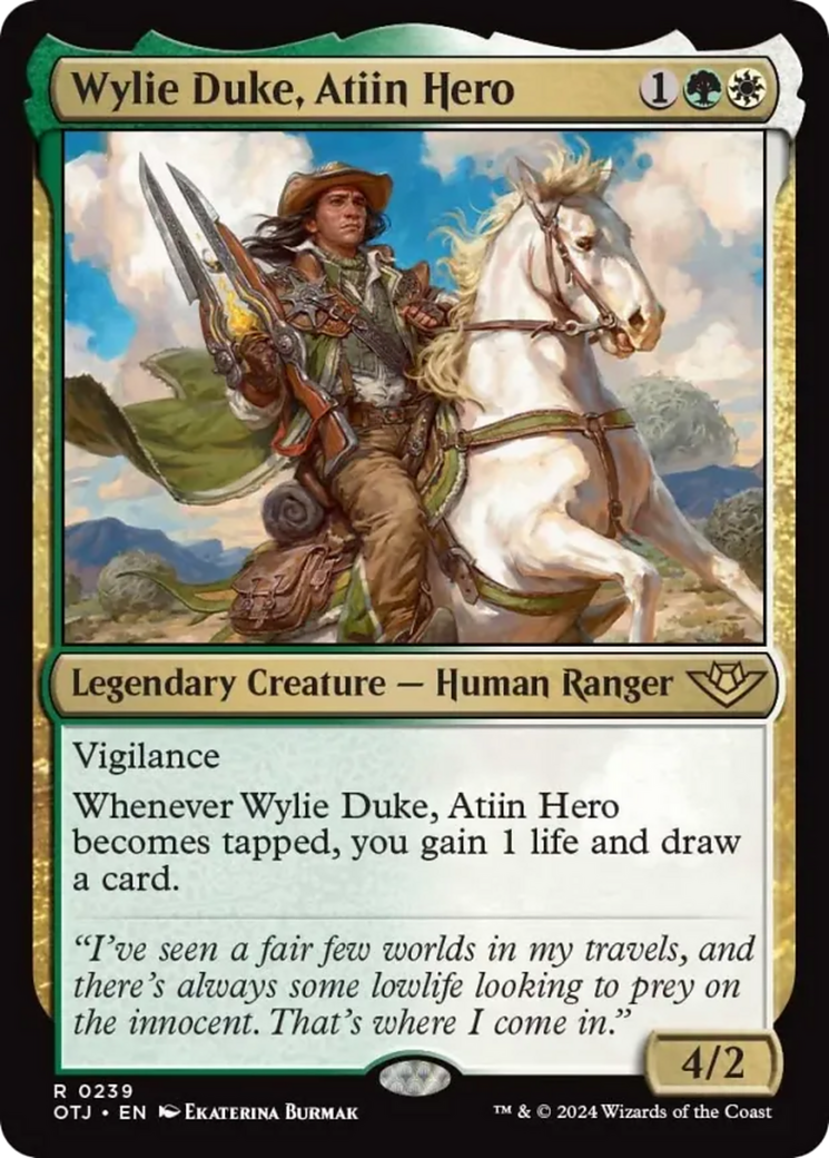Wylie Duke, Atiin Hero [Outlaws of Thunder Junction] [Foil]
