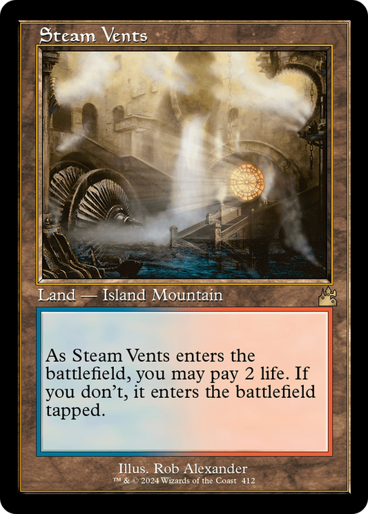 Steam Vents (Retro) [Ravnica Remastered] [Foil]