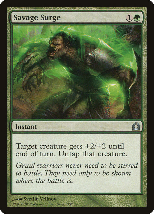 Savage Surge [Return to Ravnica] [Foil]