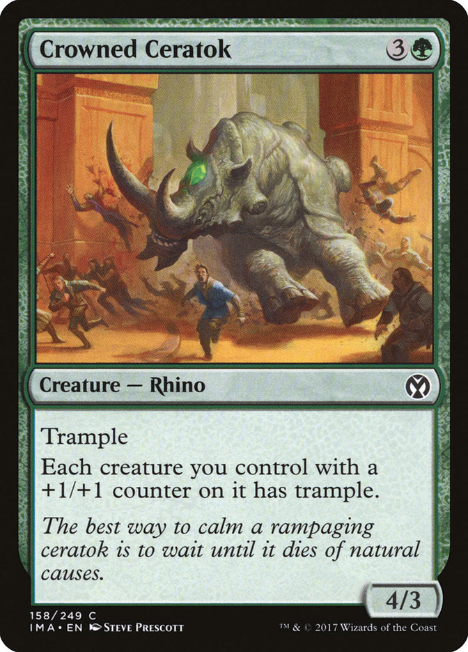 Crowned Ceratok [Iconic Masters] [Foil]