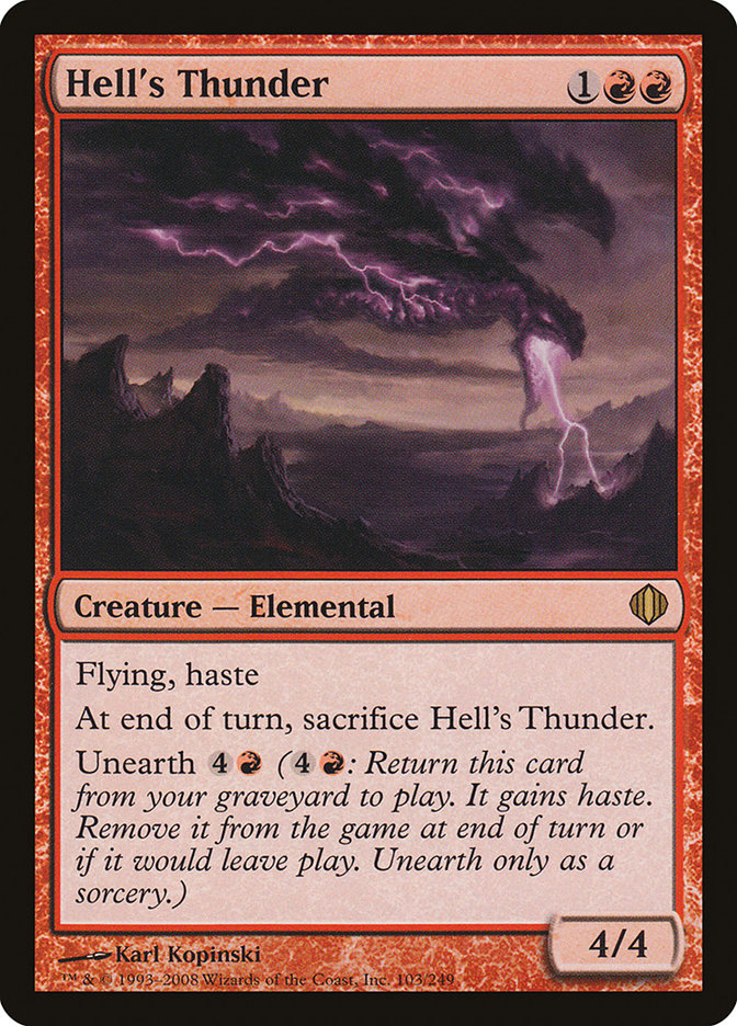 Hell's Thunder [Shards of Alara] [Foil]