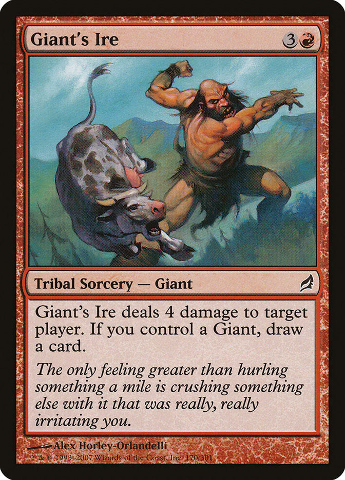Giant's Ire [Lorwyn] [Foil]