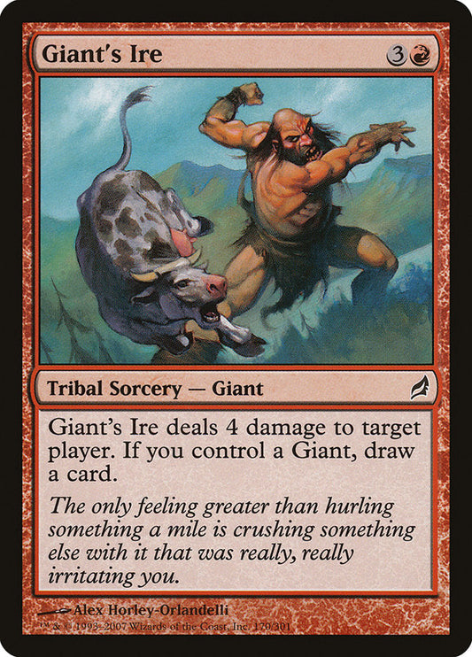 Giant's Ire [Lorwyn] [Foil]