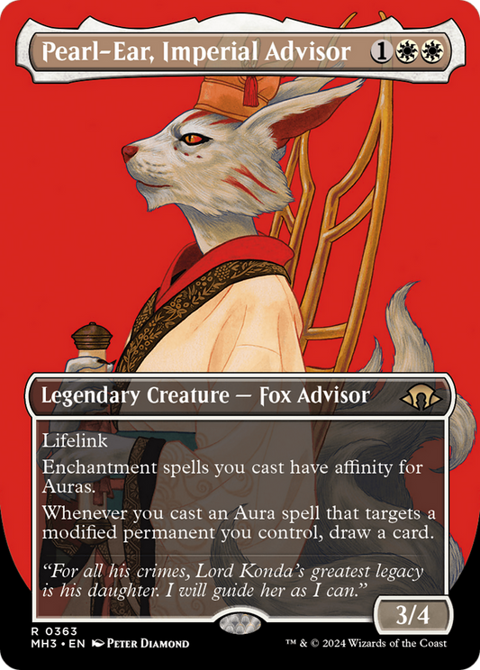 Pearl-Ear, Imperial Advisor (Borderless) [Modern Horizons 3] [Foil]