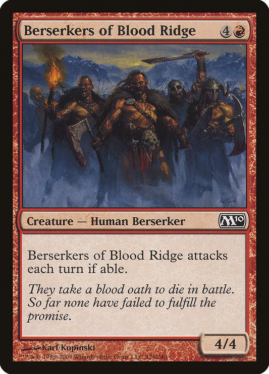 Berserkers of Blood Ridge [Core Set 2010] [Foil]