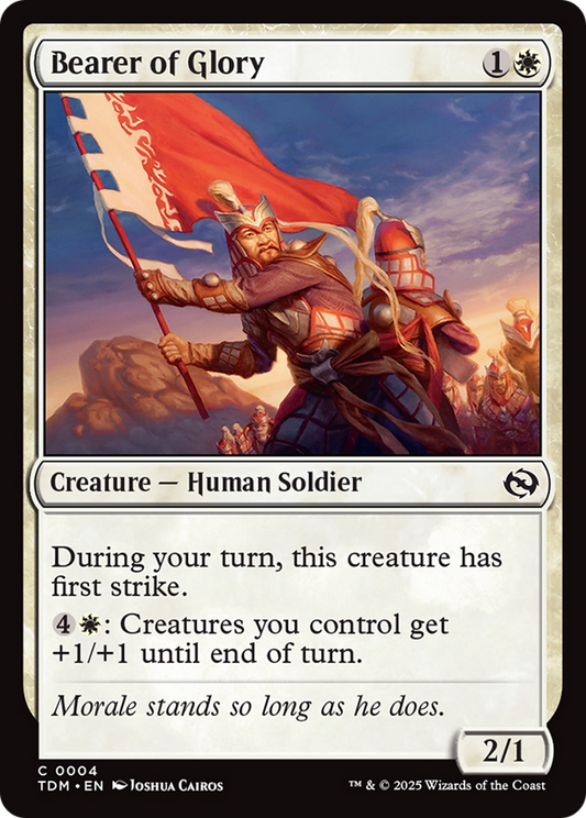 Bearer of Glory [Tarkir: Dragonstorm] [Foil]