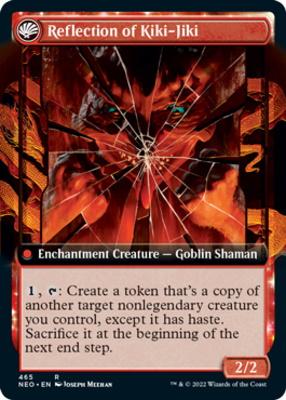 Fable of the Mirror-Breaker // Reflection of Kiki-Jiki (Extended Art) [Kamigawa: Neon Dynasty] [Foil]