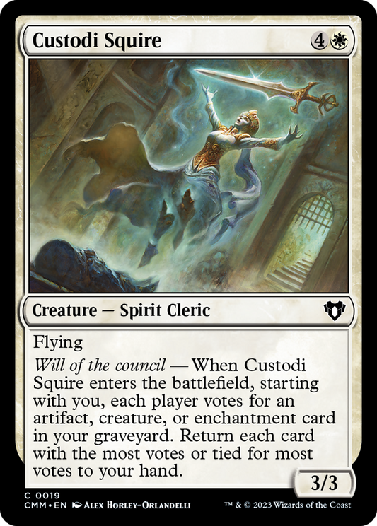 Custodi Squire [Commander Masters] [Foil]