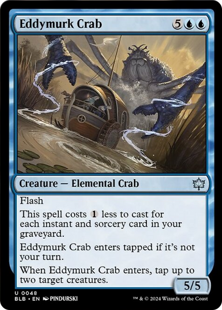 Eddymurk Crab [Bloomburrow] [Foil]