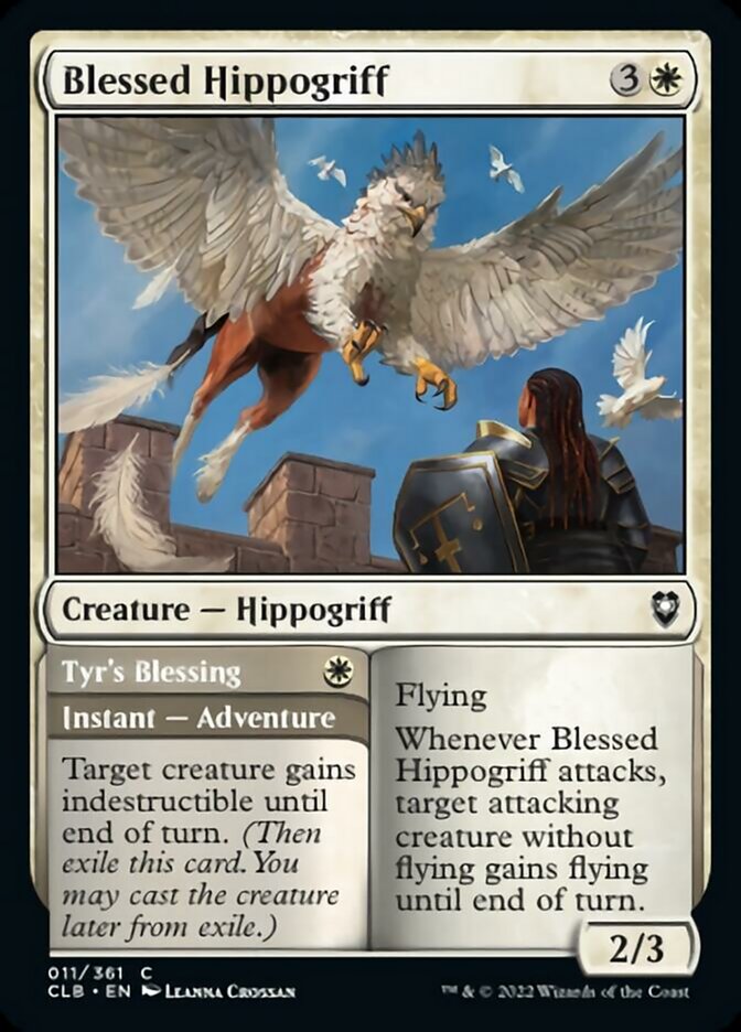 Blessed Hippogriff // Tyr's Blessing [Commander Legends: Battle for Baldur's Gate] [Foil]