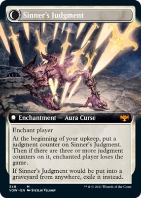 Faithbound Judge // Sinner's Judgment (Extended Art) [Innistrad: Crimson Vow] [Foil]