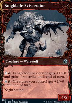 Fangblade Brigand // Fangblade Eviscerator (Showcase Equinox) [Innistrad: Midnight Hunt] [Foil]