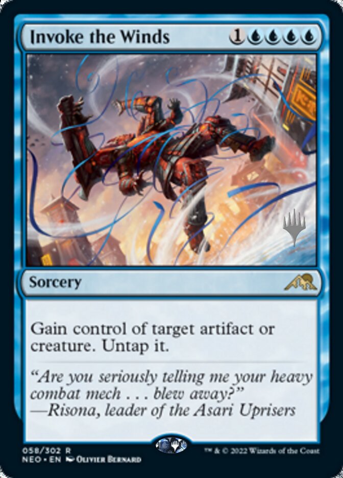 Invoke the Winds (Promo Pack) [Kamigawa: Neon Dynasty Promos] [Foil]