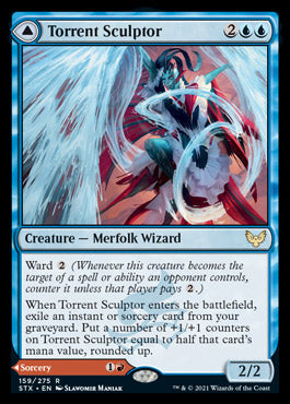 Torrent Sculptor // Flamethrower Sonata [Strixhaven: School of Mages] [Foil]