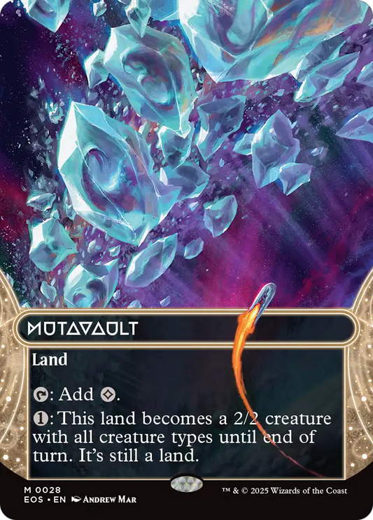 Mutavault (0028) (Borderless) [Edge of Eternities: Stellar Sights] [Foil]
