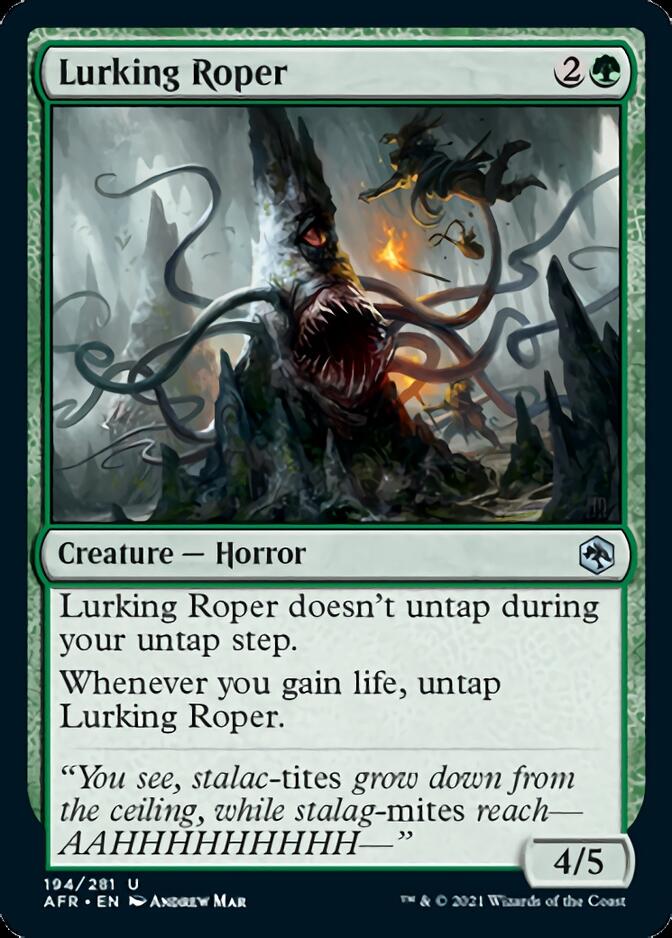 Lurking Roper [Dungeons & Dragons: Adventures in the Forgotten Realms] [Foil]