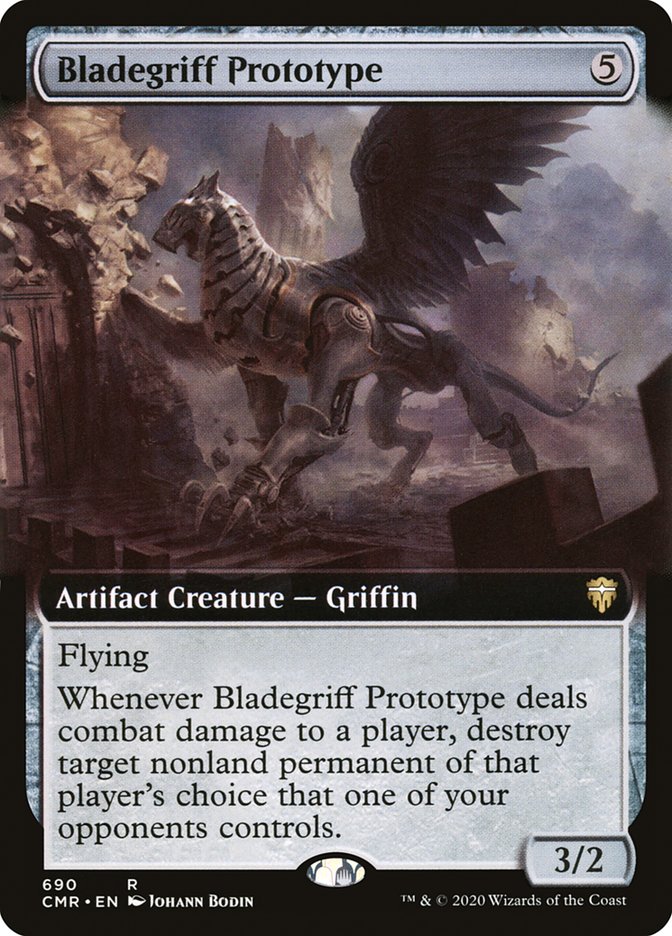 Bladegriff Prototype (Extended Art) [Commander Legends] [Foil]