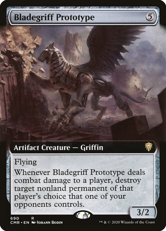 Bladegriff Prototype (Extended Art) [Commander Legends] [Foil]