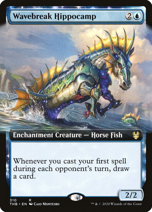 Wavebreak Hippocamp (Extended Art) [Theros Beyond Death] [Foil]