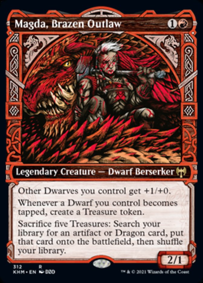 Magda, Brazen Outlaw (Showcase) [Kaldheim] [Foil]