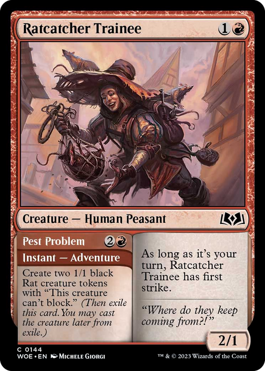 Ratcatcher Trainee // Pest Problem [Wilds of Eldraine] [Foil]