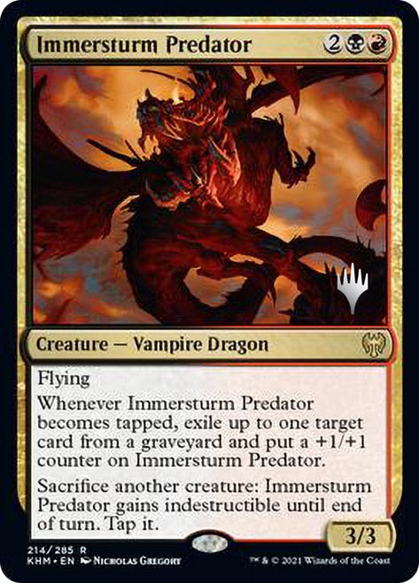 Immersturm Predator (Promo Pack) [Kaldheim Promos] [Foil]