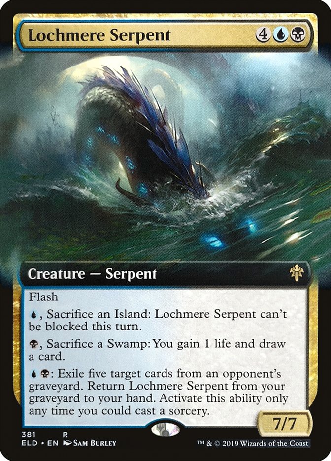 Lochmere Serpent (Extended Art) [Throne of Eldraine] [Foil]