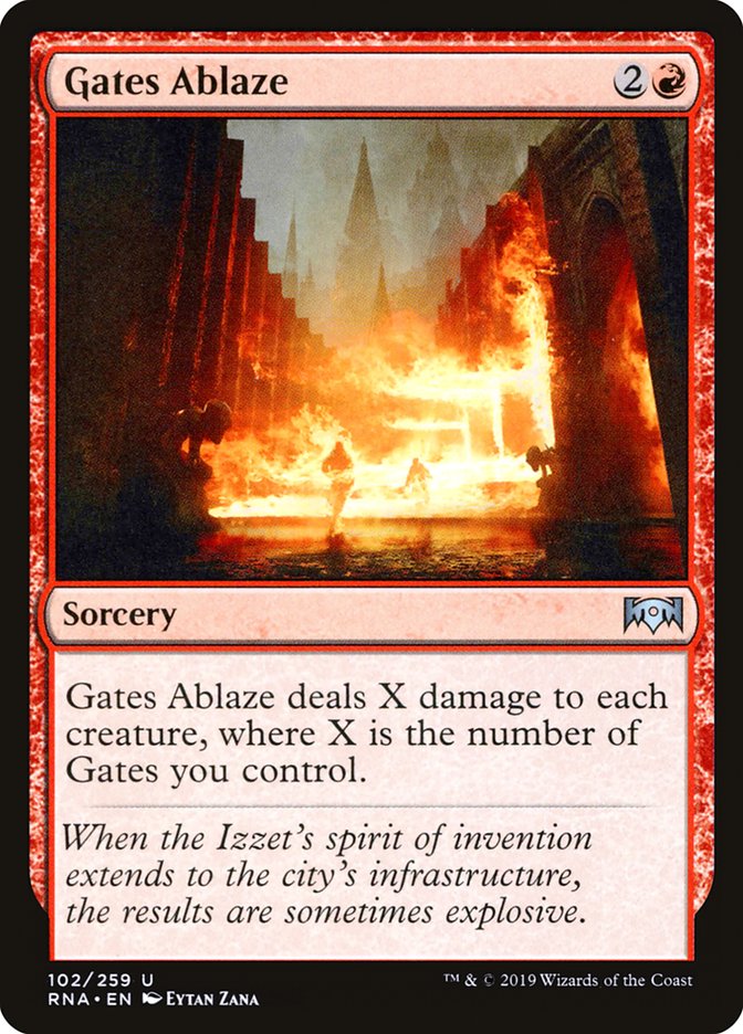 Gates Ablaze [Ravnica Allegiance] [Foil]