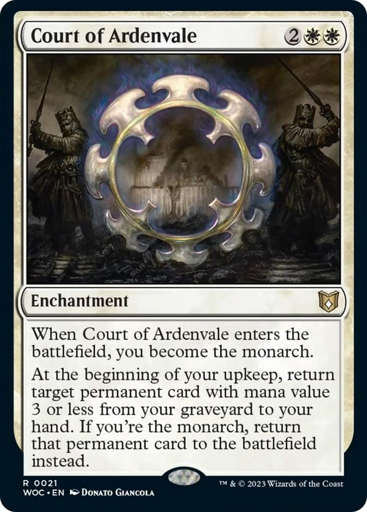 Court of Ardenvale [Wilds of Eldraine Commander] [Foil]