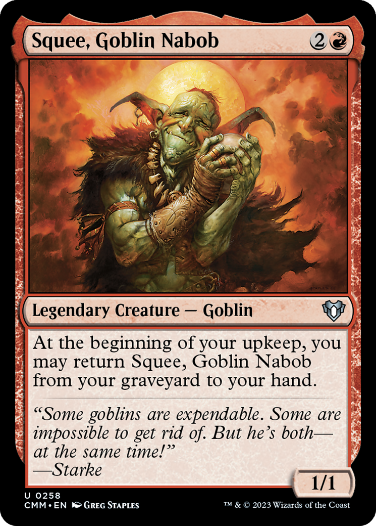 Squee, Goblin Nabob [Commander Masters] [Foil]