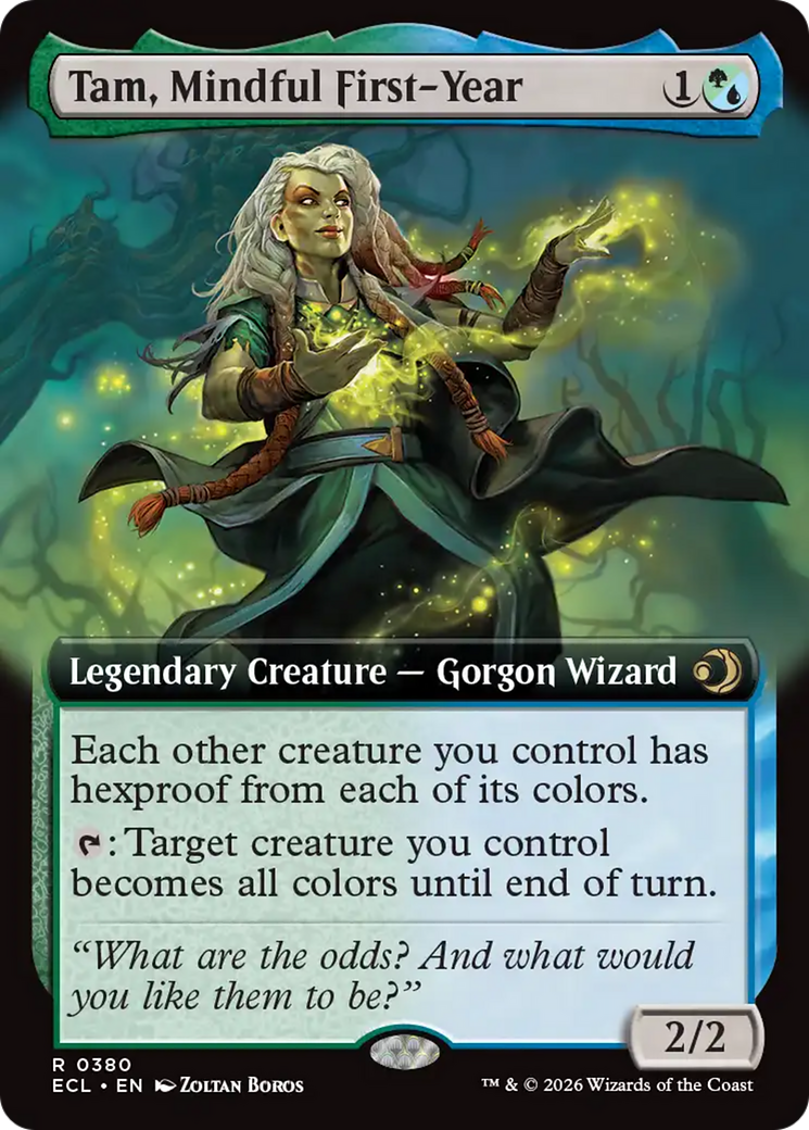 Tam, Mindful First-Year (Extended Art) [Lorwyn Eclipsed] [Foil]