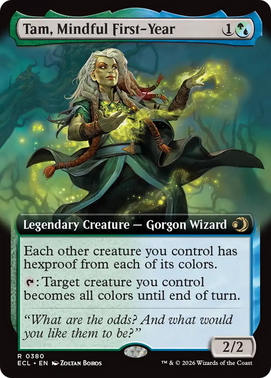 Tam, Mindful First-Year (Extended Art) [Lorwyn Eclipsed] [Foil]