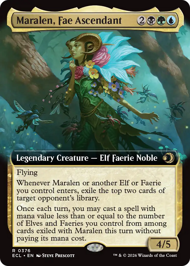 Maralen, Fae Ascendant (Extended Art) [Lorwyn Eclipsed] [Foil]