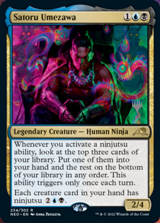 Satoru Umezawa (Promo Pack) [Kamigawa: Neon Dynasty Promos] [Foil]