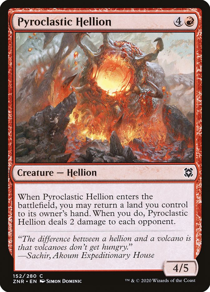 Pyroclastic Hellion [Zendikar Rising] [Foil]