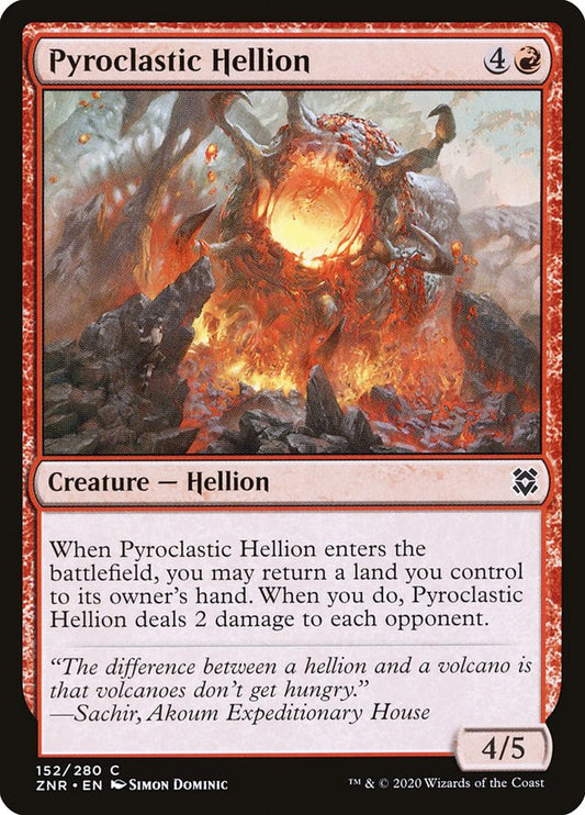 Pyroclastic Hellion [Zendikar Rising] [Foil]