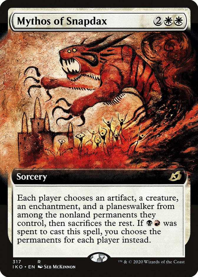 Mythos of Snapdax (Extended Art) [Ikoria: Lair of Behemoths] [Foil]