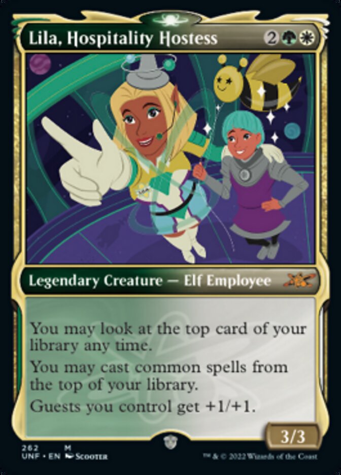 Lila, Hospitality Hostess (Showcase) [Unfinity] [Foil]
