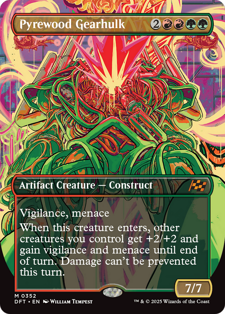 Pyrewood Gearhulk (Borderless) [Aetherdrift] [Foil]