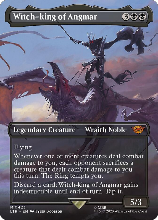 Witch-king of Angmar (Borderless Alternate Art) [The Lord of the Rings: Tales of Middle-Earth] [Foil]