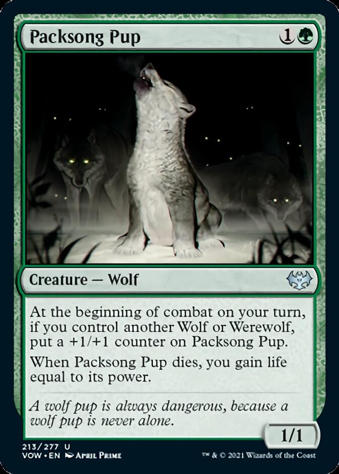 Packsong Pup [Innistrad: Crimson Vow] [Foil]
