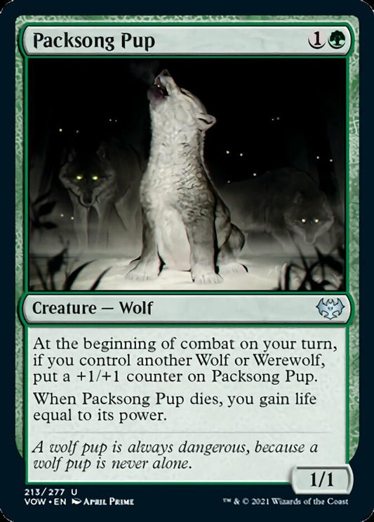 Packsong Pup [Innistrad: Crimson Vow] [Foil]